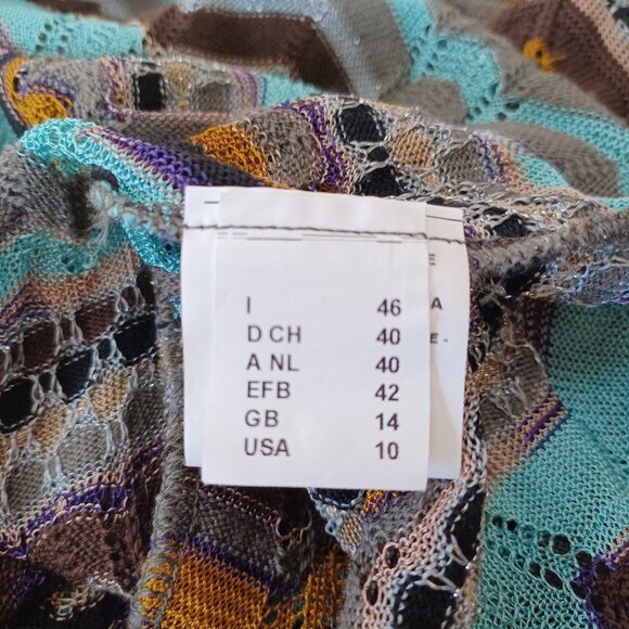 Missoni Set Skirt and Top Classic Multi Stripe Womens US 10 - Picture 5 of 16